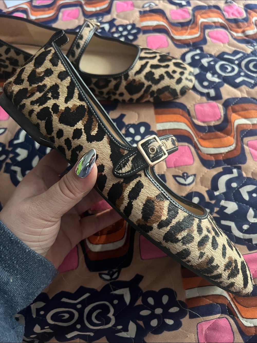 Coach Leopard Calf Hair Flats - Picture 3 of 5